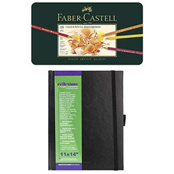 Faber-Castell Polychromos Artist Colored Pencils Set - Tin of 120 Colors - Premium Quality