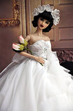 1/3 DZ, SD, AS BJD Doll Clothes Dress / Hand-Made Wedding Dress / White Lover