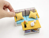 Cool Beans Boutique Dollhouse Do-It-Yourself Furniture - 1:18 Scale (Assembly with Glue Required) (Sofa & Coffee Table)