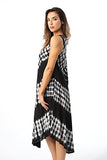 Riviera Sun Dress Dresses For Women,Black / White,3X Plus