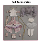KDJSFSD 1/6 BJD Doll SD Dolls Full Set 27.5cm 9.6" Ball Jointed Dolls DIY Toy Action Figure with Dress Makeup Wig Socks Shoes Girls Christmas Surprise Gift