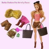 28 Pcs Doll Clothes and Accessories forBarbie, Includes Openable Bag, Fashionable Clothes and Shoes, Mini Perfume and Small Accessories for 11.5 inch Dolls