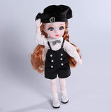 Aongneer 12 Inch SD Doll Cute BJD Dolls Lucky SD Doll Fairy Dolls 1/6 Ball Jointed Doll, Stylish Doll Clothes, Wig, Doll Accessories, Anime Doll for New Year's Gifts-Pearl