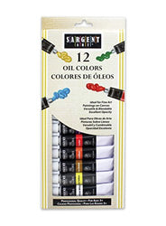 Sargent Art 23-0601 12-Count Tube Oil Colors Paint Set, Premium
