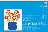 Strathmore 27-118 100 Series Youth Fingerpaint Pad, 12"x18" Tape Bound, 30 Sheets