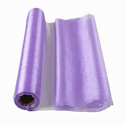 RayLineDo 50cm X 50M Organza Roll Soft Sash Fabric Wedding Chair Cover Bows Table Runner for