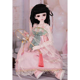 1/4 BJD SD Doll Aries Girl 40cm Jointed SD Dolls Gift 100% Handmade Toy with Clothes Wig Shoes Makeup