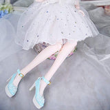 CUTICATE 1/3 BJD Doll Plastic High Heel Shoes for 60cm Night Lolita Dolls Party Accs - Blue, as described