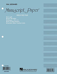 Manuscript Paper (Deluxe Pad)(Blue Cover)