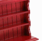 EatingBiting 1:12 Dollhouse Miniature Furniture Wooden Bookcase Sideboard Cabinet Shelf Bookshelf Storage Shelves Organizer Cabinet Storage Shelves Room Mini Furniture Four Drawers Two Cabinet Doors