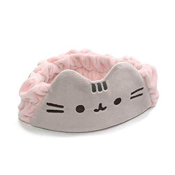 GUND Pusheen Cat Plush Spa Headband, Gray
