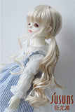 JD337 8-9inch 21-23CM Pony Braids BJD Doll Wigs 1/3 SD Synthetic Mohair Doll Accessories 5 Colors Available (Blond)