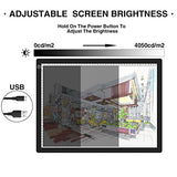 Kornculor A3 LED Tracing Board Ultra-Thin Light Box Eye-Friendly Drawing Light Pad Dimmable Brightness Illumination Light Panel with Stand and Carry Bag for Drawing Sketching Animation