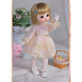 ZDLZDG 1/6 BJD Doll 25.5cm/10in Ball Jointed Dolls with 4 Pairs Replaceable Gesture, Can DIY Changed Dress, SD Doll Body, Exclude Clothes Shoes and Wigs
