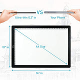 A4 Light Board Dimmable Brightness Portable Ultra-Thin Tracing Light Box,Cotanic LED Light Pad for Artists Drawing Sketching Animation,USB Power Cable 2 Magnet Included