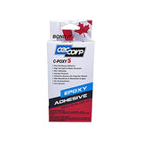 Two Part 5 Minute Epoxy Adhesive C-Poxy 5 by CECCORP is a 8.5 oz General Purpose Structural-unfilled-Fast Setting epoxy. Recommended for bonding Metals, Ceramics, Stone, Glass, Concrete, Wood, Fiber