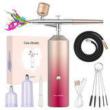 Upgrade Cordless Airbrush Kit with Compressor, 30PSI High Pressure, Portable Airbrush Kit Set, Rechargeable Handheld Mini Airbrush Machine for Painting, Makeup, Nail Art, Cake Decor, Tattoo, Barber
