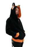 Pawstar YIP Fox Wolf Eared Hoodie Jacket - Large Orange