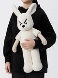 Fearless Bunny Stuffed Animals Large 17'' [Anti-Anxiety Pockets] Cuddle Stuffed Animals Cute Plushies [Courage Awaken] Stuffed Bunny Plush Toys Rabbit Soft Huggable Gift - Machine Washable Courpal