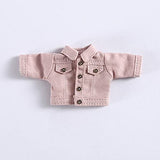 XiDonDon Obitsu 11 Clothing ob11 Molly Gsc,1/12bjd Doll Clothes Jijun Casual Jacket Obitsu Doll Clothes for Body (Pink)