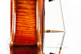 D Z Strad Violin with Dominant strings – Model 601F – Double Purfling with Dot-and-Diamond Inlay