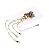 D-Buy 8 Pcs Stainless Steel Necklace Extender Bracelet Extender Extender Chain Set 4 Different