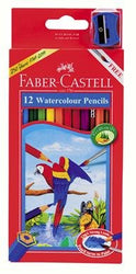 Faber Castell Watercolor Pencils Kit, 12 Color