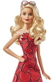 Barbie Collector: Celebration Doll with Blonde Hair, 11.5-Inch, with Customizable Packaging, Wearing Red Heart Dress and Sunglasses, Makes A Great Gift for 6 Year Olds and Up