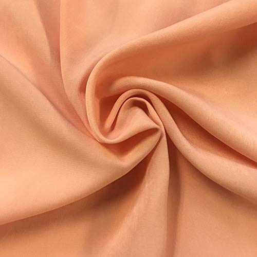 Peachskin Fabric 58" Wide Apparel Garments Drapery Crafts 100% Polyester Sold BTY (5 Yard, Peach)