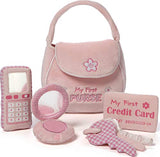 Baby GUND My First Purse Stuffed Plush Playset, 8", 5 Pieces & GUND My First Princess Castle Playset Toy, 8", 5 Pieces