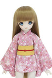 Petite Marie Japan for 1/4 Doll 16 inch 40cm MDD (Mini Dollfie Dream) MSD BJD Mini Kimono Hikara Fubuki Sakura Chirimen Pink Yellow Belt [No.0083] Clothes Only not Include Doll