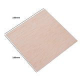 Unfinished Wood Sheet DIY Supplies Blank Wooden Plate Model Slices Wooden Squares Cutouts Home Decoration 4 x 4 inches 1mm 20 Pieces