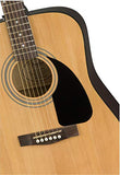 Fender FA-115 Dreadnought Acoustic Guitar - Natural Bundle with Gig Bag, Tuner, Strings, Strap, Picks, and Austin Bazaar Instructional DVD