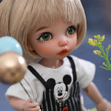 ZDD BJD Doll 1/8 SD Dolls 5.9 Inch Ball Jointed Doll DIY Toys with Full Set Clothes Shoes Wig Makeup, Best Gift for Girls, Can Be Used for Collections, Gifts, Children's Toy