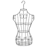 Black Metal Wire Frame Freestanding Display Stand/Hanging Dress Form Mannequin Decor