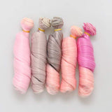 5 Color Doll DIY Curly Heat Resistant Hair 15cm For DIY BJD/SD/American Girl/DollBly the- For Arts and Crafts, Doll Making, and More