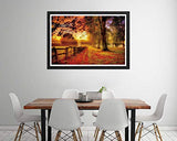 5D DIY Diamond Painting Full Drill by Number Kits for Adults, Diymood Painting Autumn Scenery Forest Paint with Diamonds Arts Wall Decoration Home Decor 16x20inch(40x50cm)