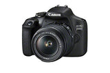 Canon EOS 2000D DSLR Camera and EF-S 18-55 mm f/3.5-5.6 IS II Lens, Black