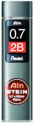 Pentel Mechanical Pencil Lead, Ain Stein, 0.7mm, 2B (C277-2B)