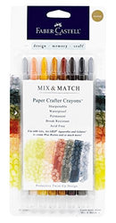 Faber-Castell Paper Crafter Crayons - 8 Count - Neutral Colors