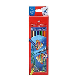 Faber Castell School Series Full Length Water Color Pencils - Pack Of 12
