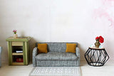 Miniature Cushions for Dollhouse. Crochet Pillows for Furniture Decor BJD Doll