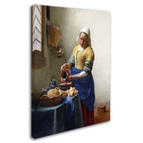 The Milkmaid 1658-60 Artwork by Jan Vermeer, 24 by 32-Inch Canvas Wall Art