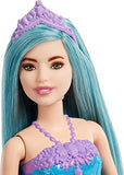 Barbie Dreamtopia Princess Doll (Petite, Turquoise Hair), with Sparkly Bodice, Princess Skirt and Tiara, Toy for Kids Ages 3 Years Old and Up