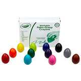 Crayola Palm Grasp Crayons, Egg Crayons, Gift for Toddlers, 12 Count