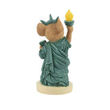 Enesco Tails with Heart Americana Statue of Liberty Mouse Figurine, 2.52 in H, Multicolor