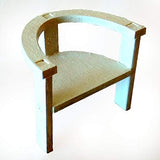 Miniature Chair 1/12 scale. Wooden Dollhouse Furniture Handmade Modern BJD doll