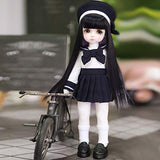 HGFDSA 1/3 BJD Doll Clothes Full Set Handmade Fashion Campus Style Sailor Suit for 1/3 SD Doll Clothing Outfit- No Doll