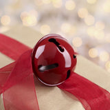 2-3/4" Red Sleigh Bell with Star Cutouts Christmas Jingle Bells