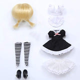 MEESock 1/8 BJD Doll 17CM Ball Joints Dolls with Full Outfits Dress Wig Shoes Makeup Girls DIY Toys Best Gifts Collection